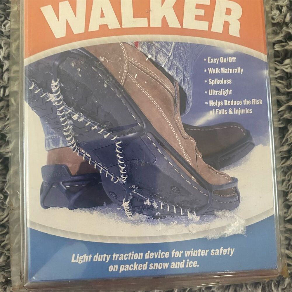 Yaktrax Walker Traction Cleats for Snow & Ice Black Medium